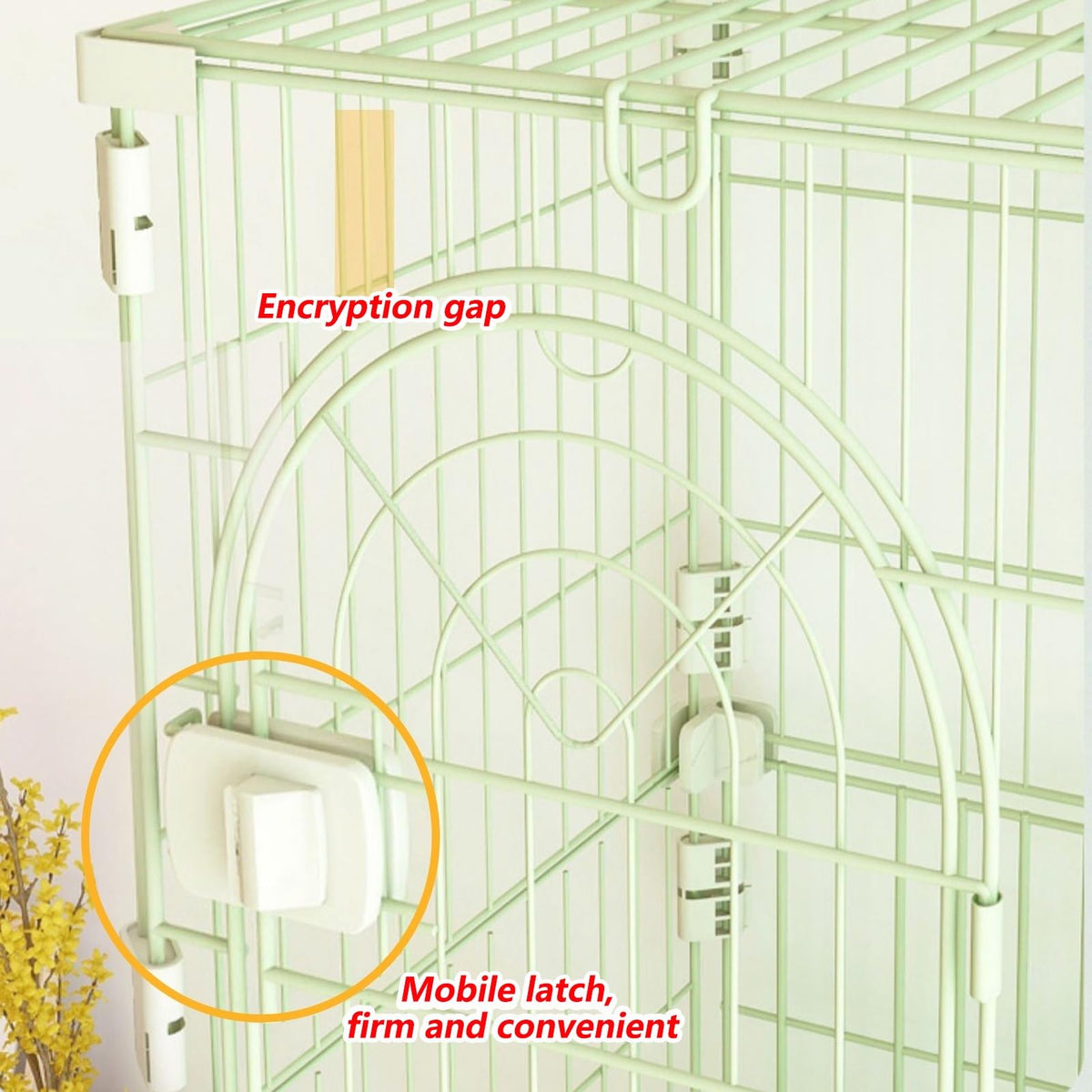 3/4-Tier Cat Cage Playpen with Hammock K44925