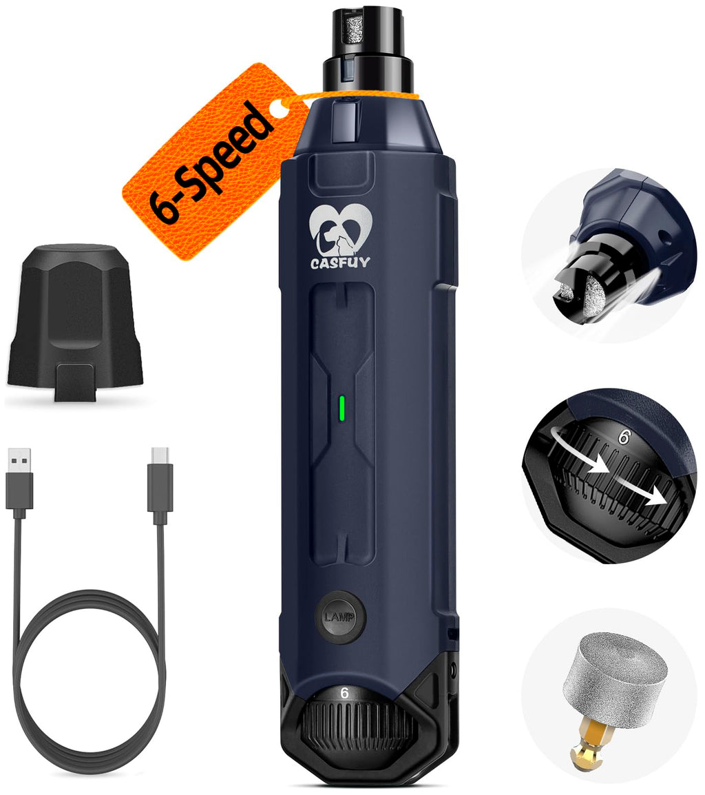 6-Speed Rechargeable Electric Dog Nail Grinder W87908