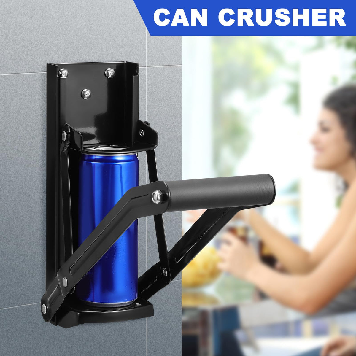 Wall Mounted Stainless Steel Can Crusher A531