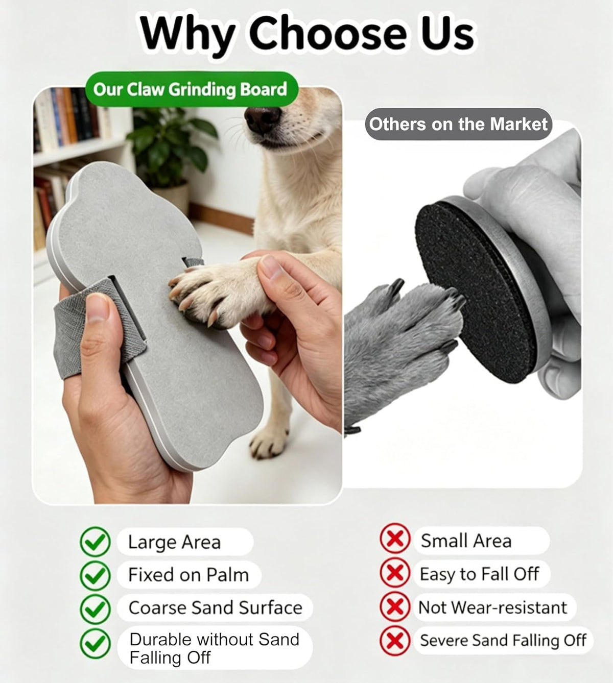 Dog Nail Scratch Board with Hand Strap Y498
