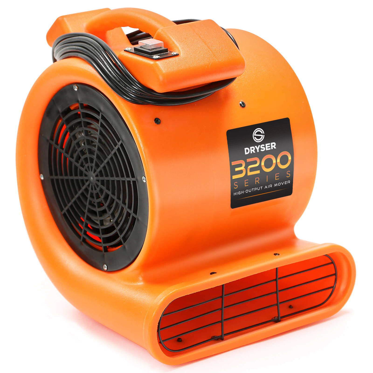 2 Speed 1/2 HP Orange Air Mover Floor Fan M99286