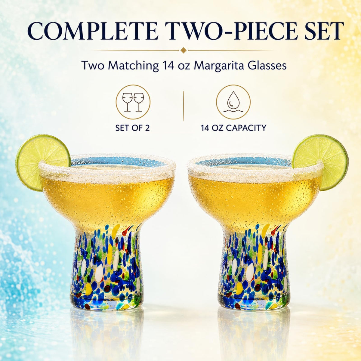 Stemless Margarita Glasses Set of 4 J208