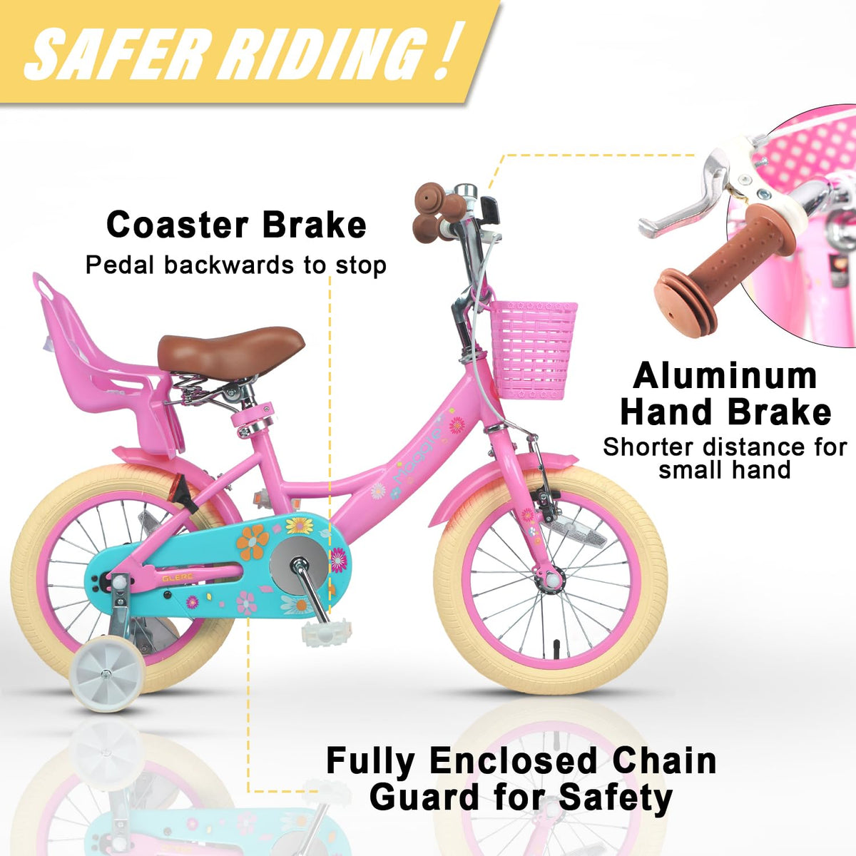 12-20 Inch Kids Bike with Training Wheels O110