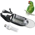 Bird Cage Light Fixture Combo Kit, 2.4% UVB UVA 20W Compact Fluorescent Bulb F8883