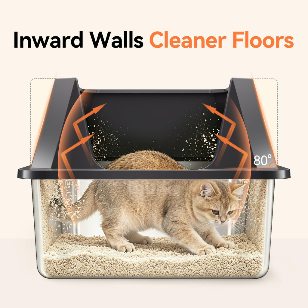 Stainless Steel Litter Box with Scoop D181241