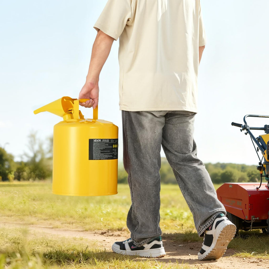 5 Gallon Type I Yellow Metal Container with Flame Arrester U238