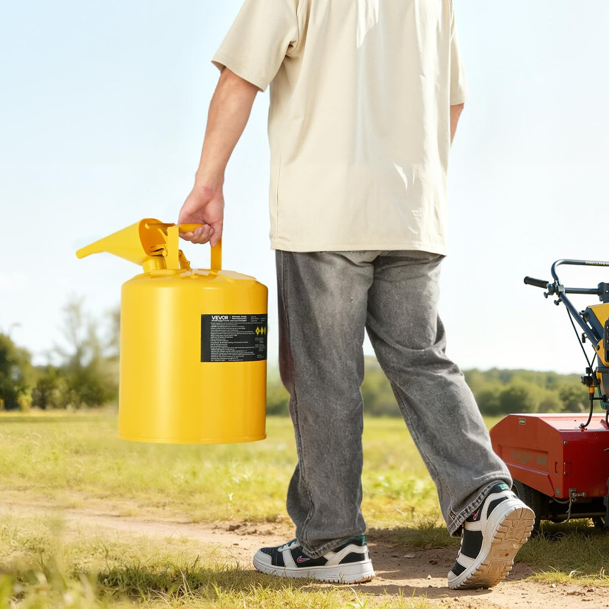5 Gallon Type I Yellow Metal Container with Flame Arrester U238