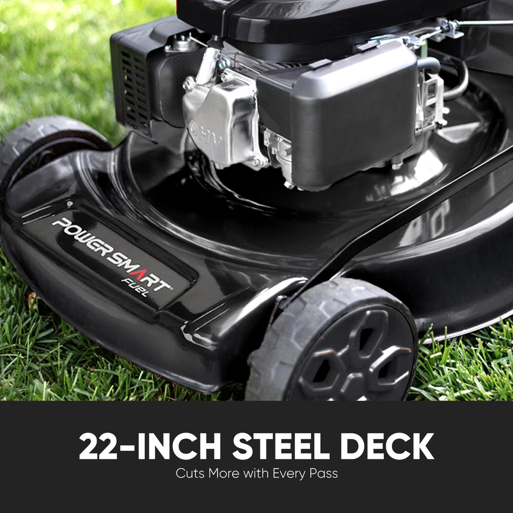 22-Inch Self Propelled Gas Lawn Mower, 170cc 4-Cycle OHV Engine D804801