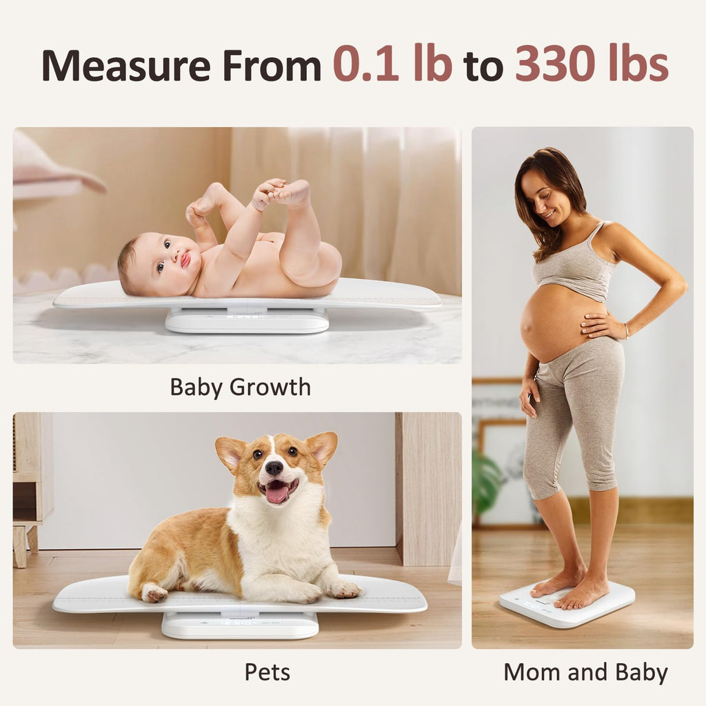 White Digital Baby Scale & Pet Scale F22161
