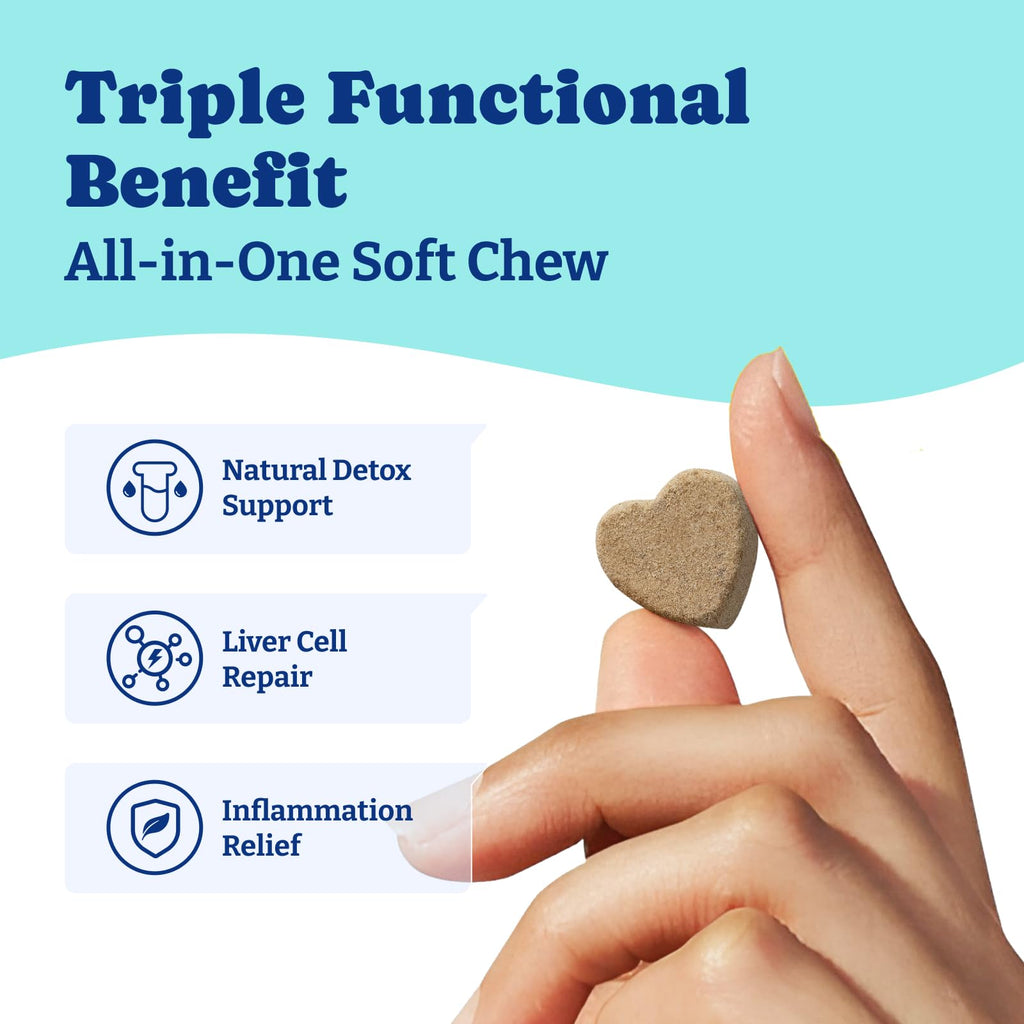 Milk Thistle Liver Support Chews for Dogs T518
