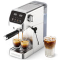 1400W Stainless Steel Espresso Machine with Milk Frother H283