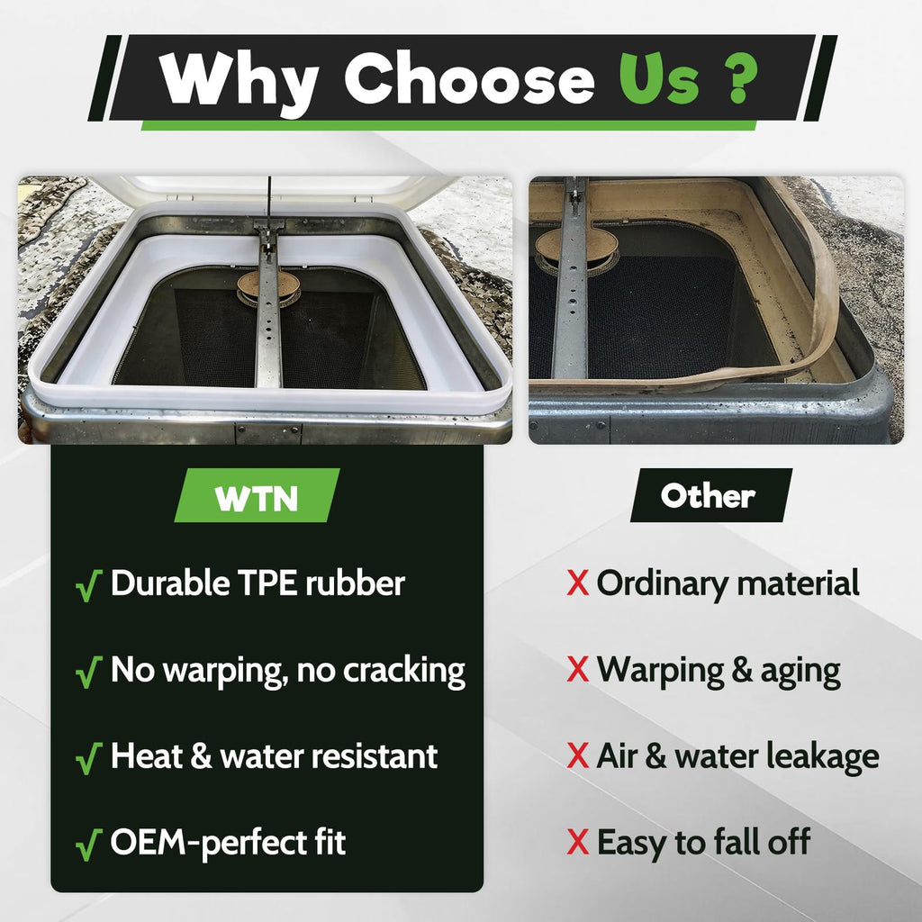 RV Roof Vent Seal Replacement 51" Vent Lid Gasket C279019