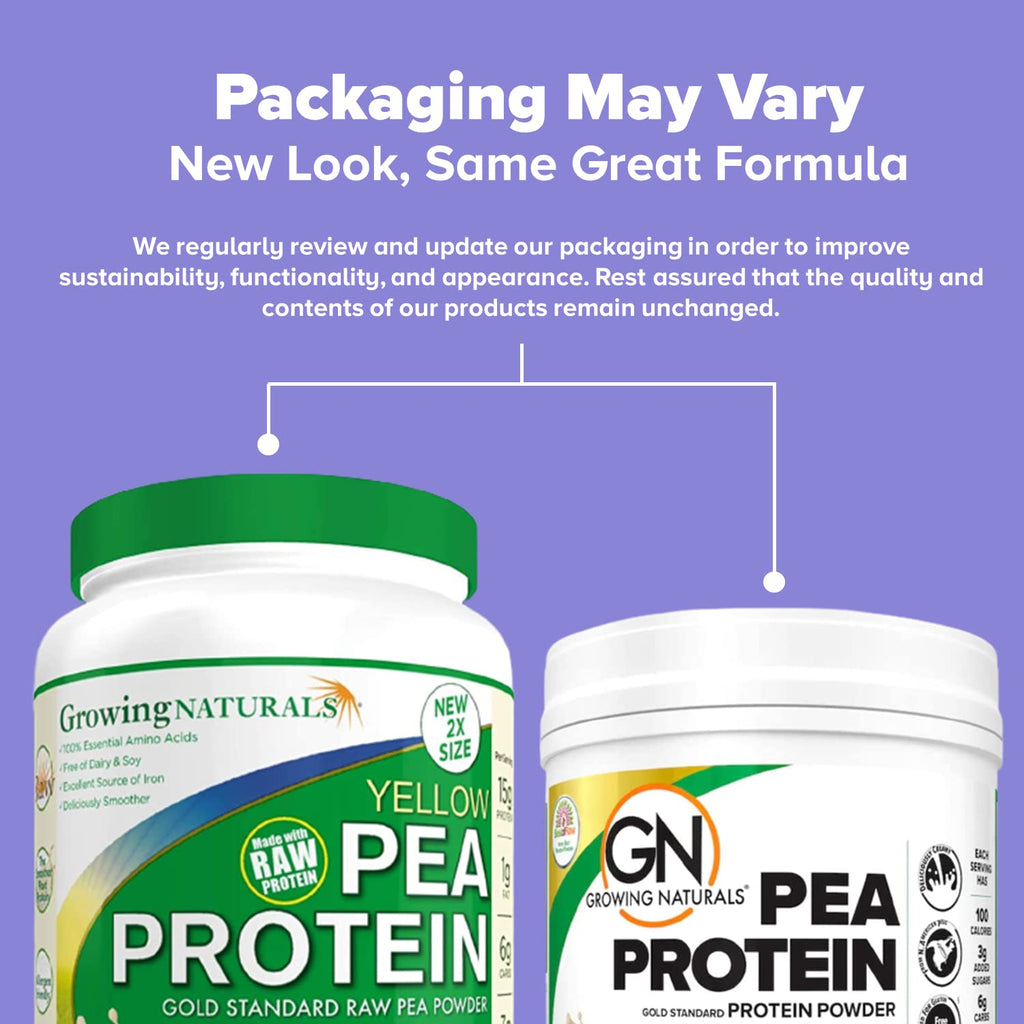 Raw Pea Protein Powder, Vegan Plant Based, BCAA, Low-Carb, Low-Sugar, Unflavored, 2 Pound P119396
