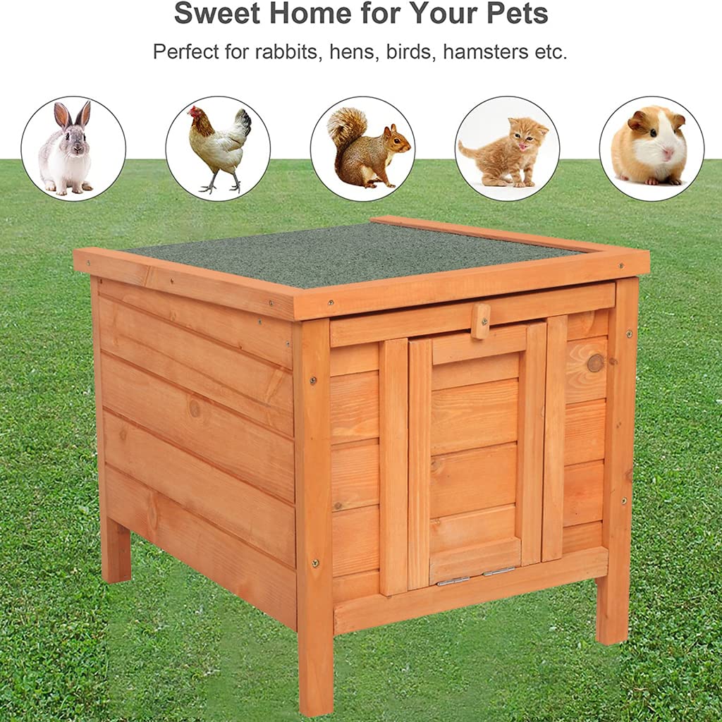 Weatherproof Wooden Cat House Z295907