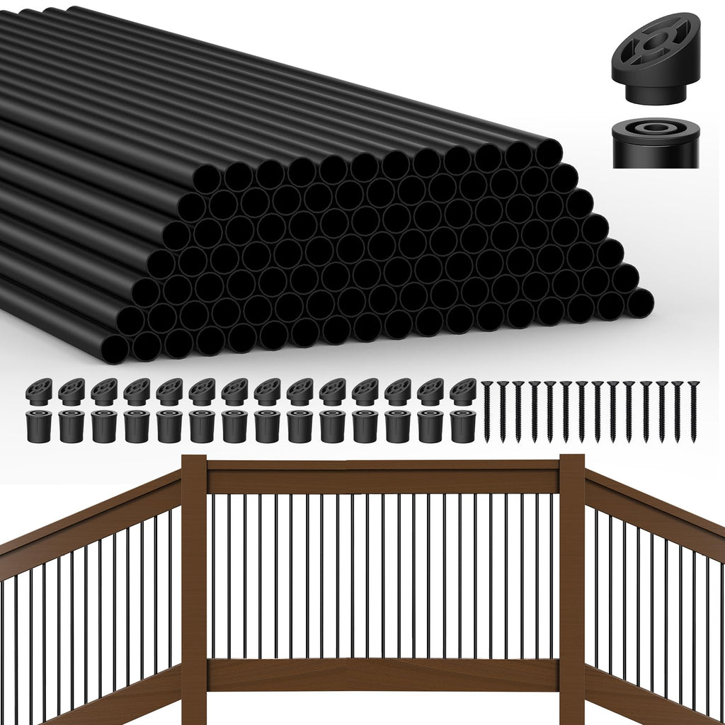 105 Pack 26" Black Aluminum Deck Balusters U5691