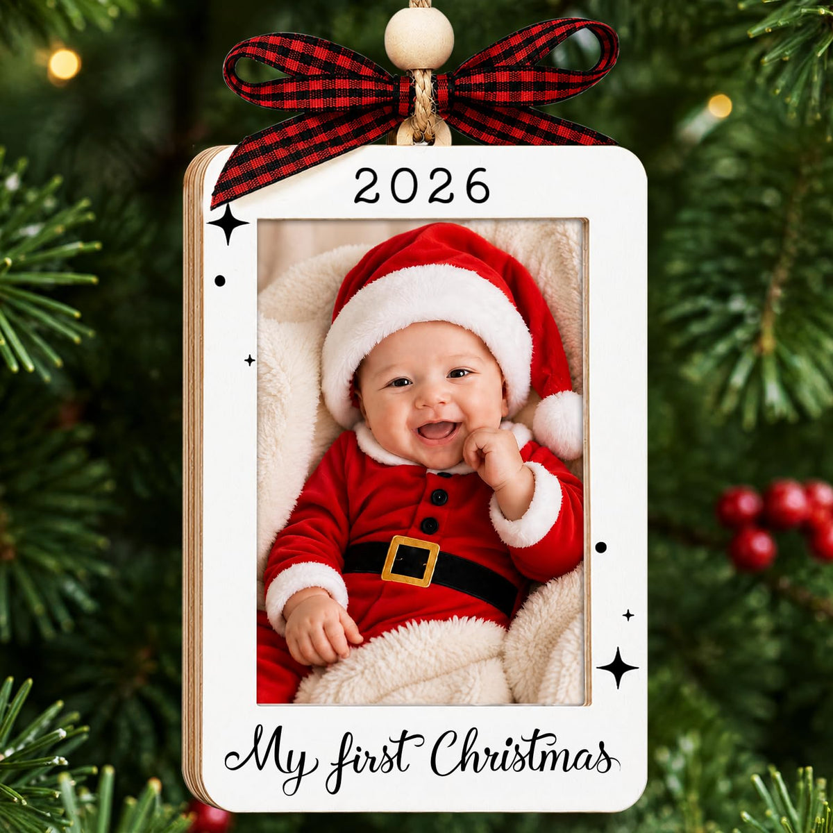 Baby's First Christmas Ornament 2026 Picture Frame M47333