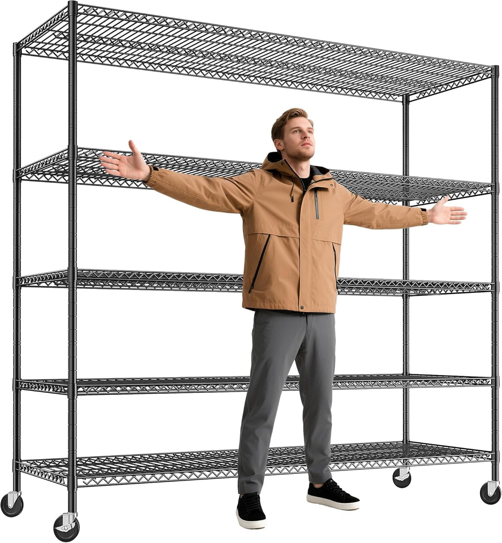 85.7" 5-Tier Adjustable Garage Shelving P3077