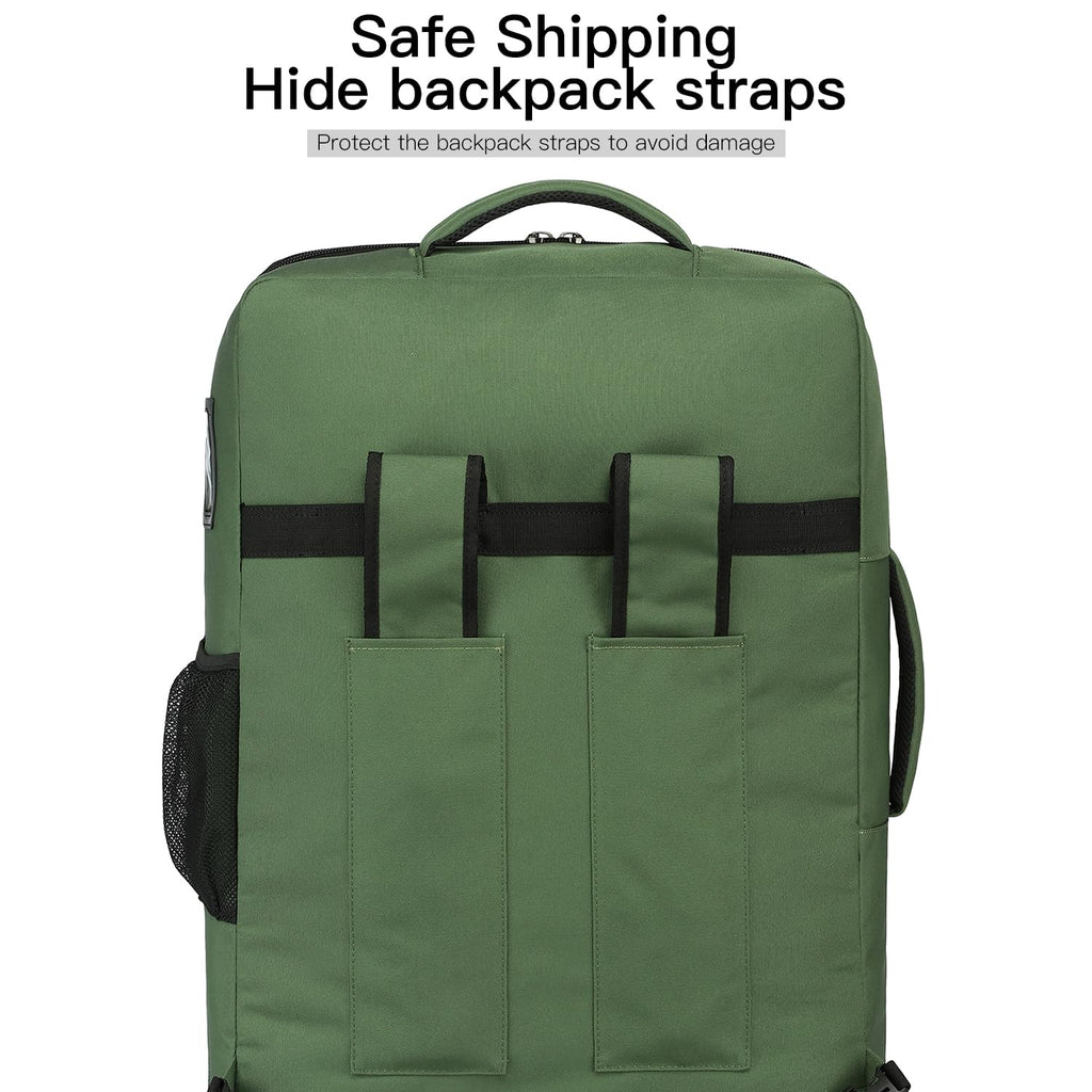 Green Car Seat Travel Bag with Spinner Wheels V99001