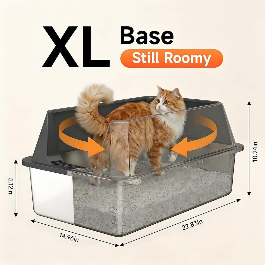 Stainless Steel Litter Box with Scoop D181241