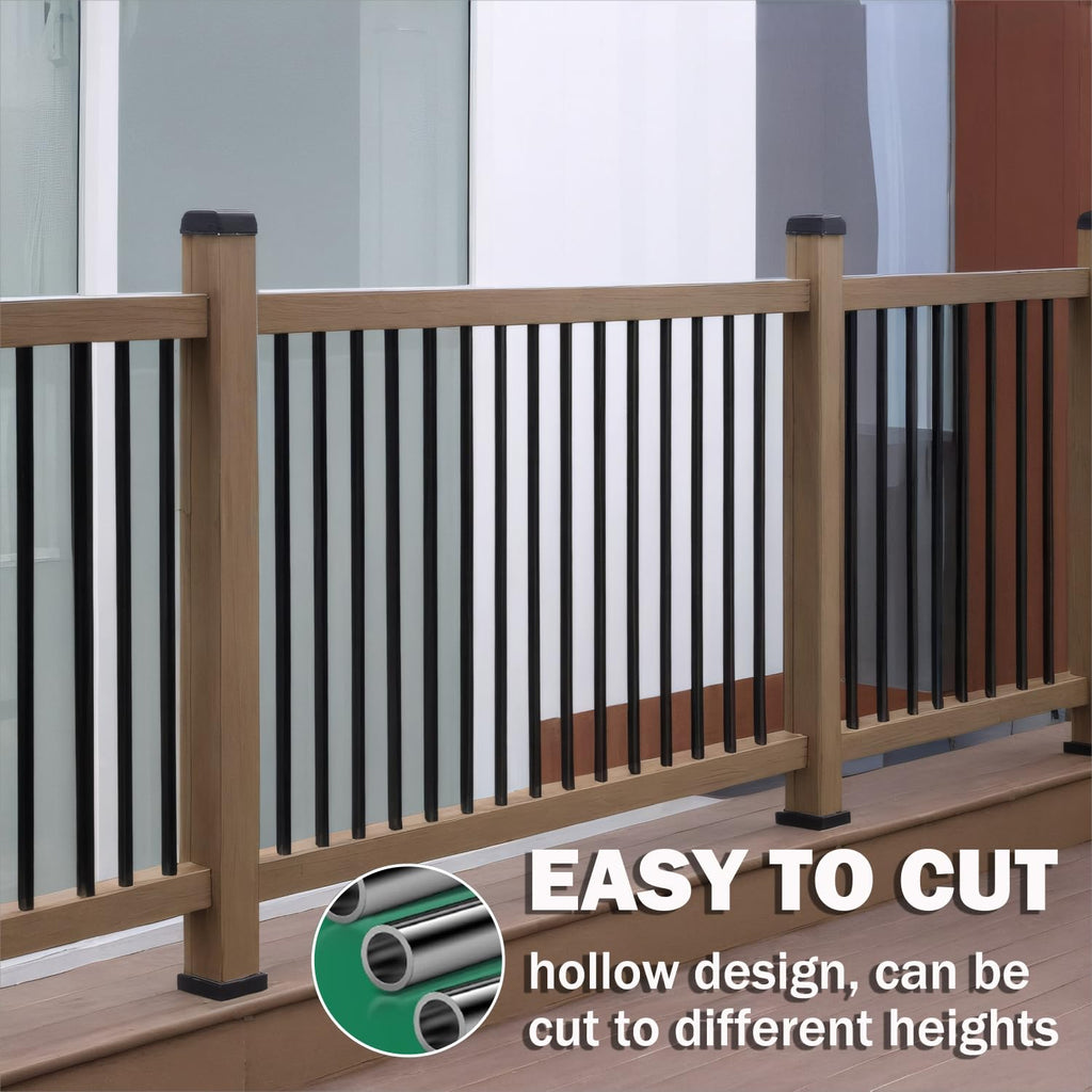 105 Pack 26" Black Aluminum Deck Balusters U5691