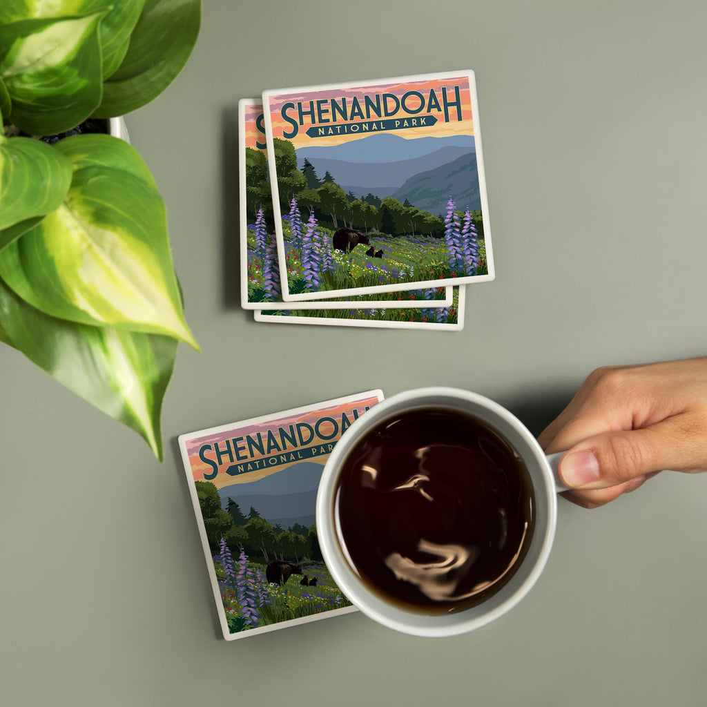 Ceramic Coasters Set of 4 K21009