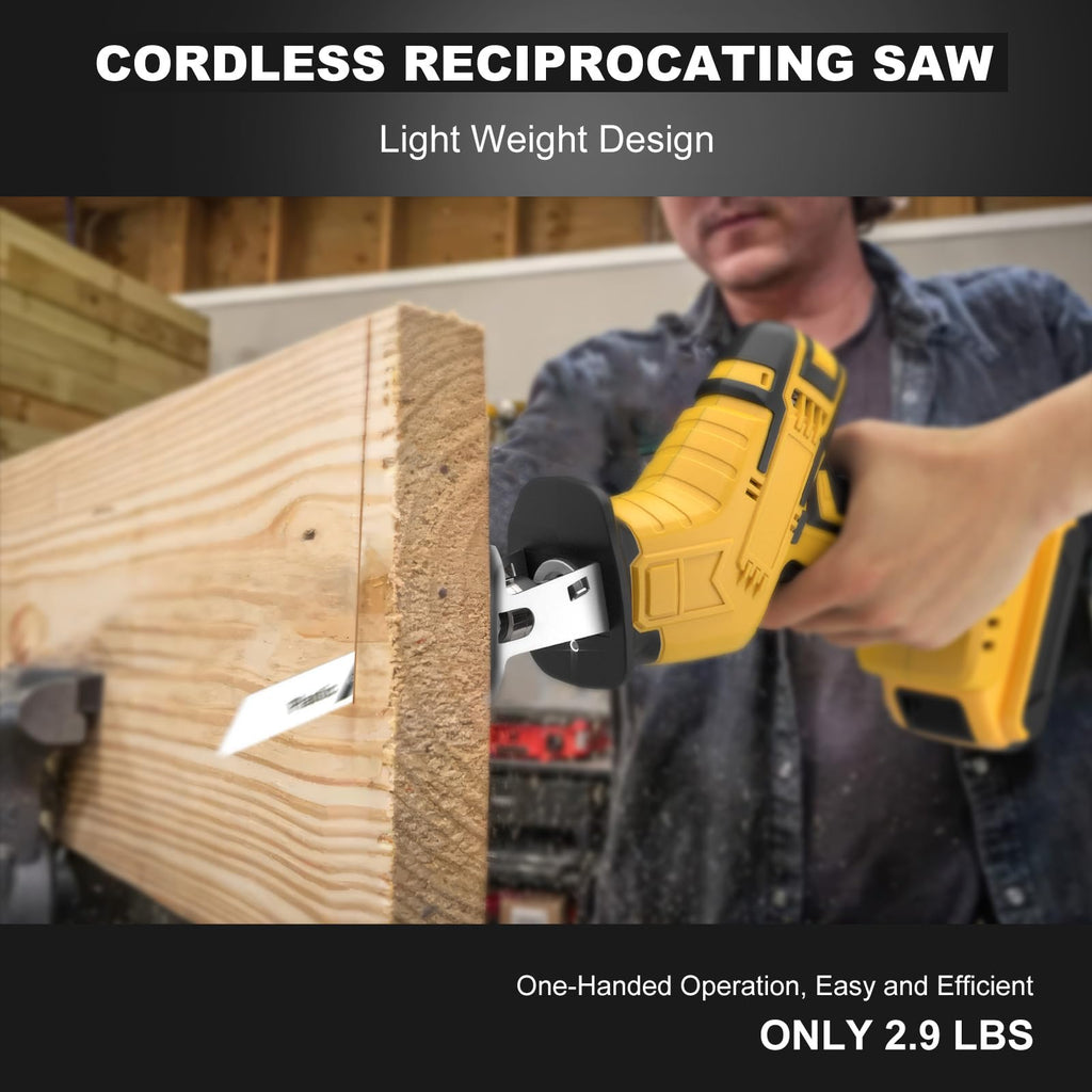 Cordless Reciprocating Saw 150W Variable Speed with 4 Saw Blades H51596