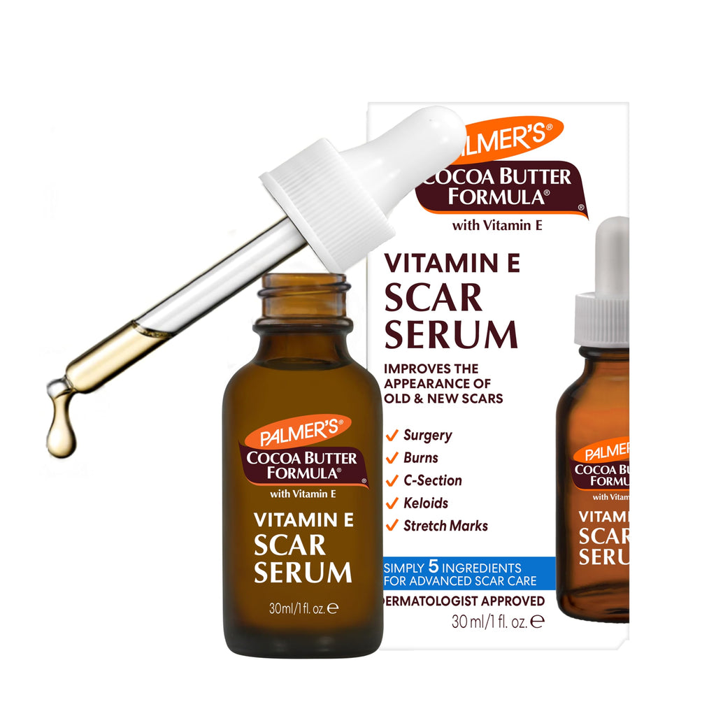 Fragrance Free Cocoa Butter Scar Serum with Vitamin E 1 Oz Y4806