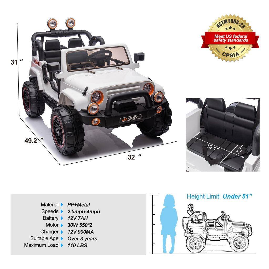 2 Seater 12V Ride On Truck D5182