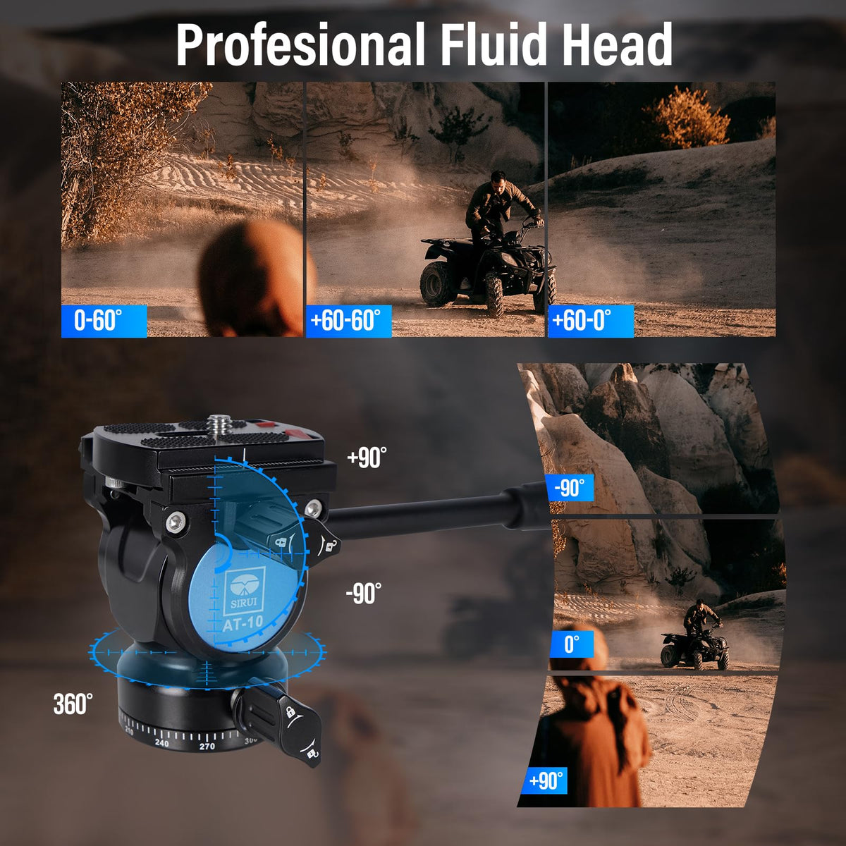 Carbon Fiber Tripod with Panoramic Fluid Head Q805