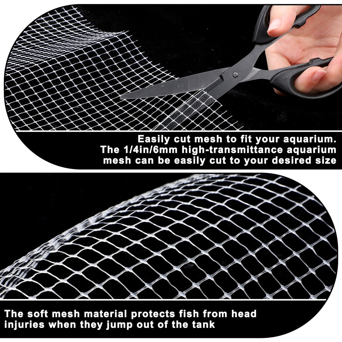 Mesh Netting Aquarium Lid 3.3 x 5 Feet Fish Tank Cover W19404