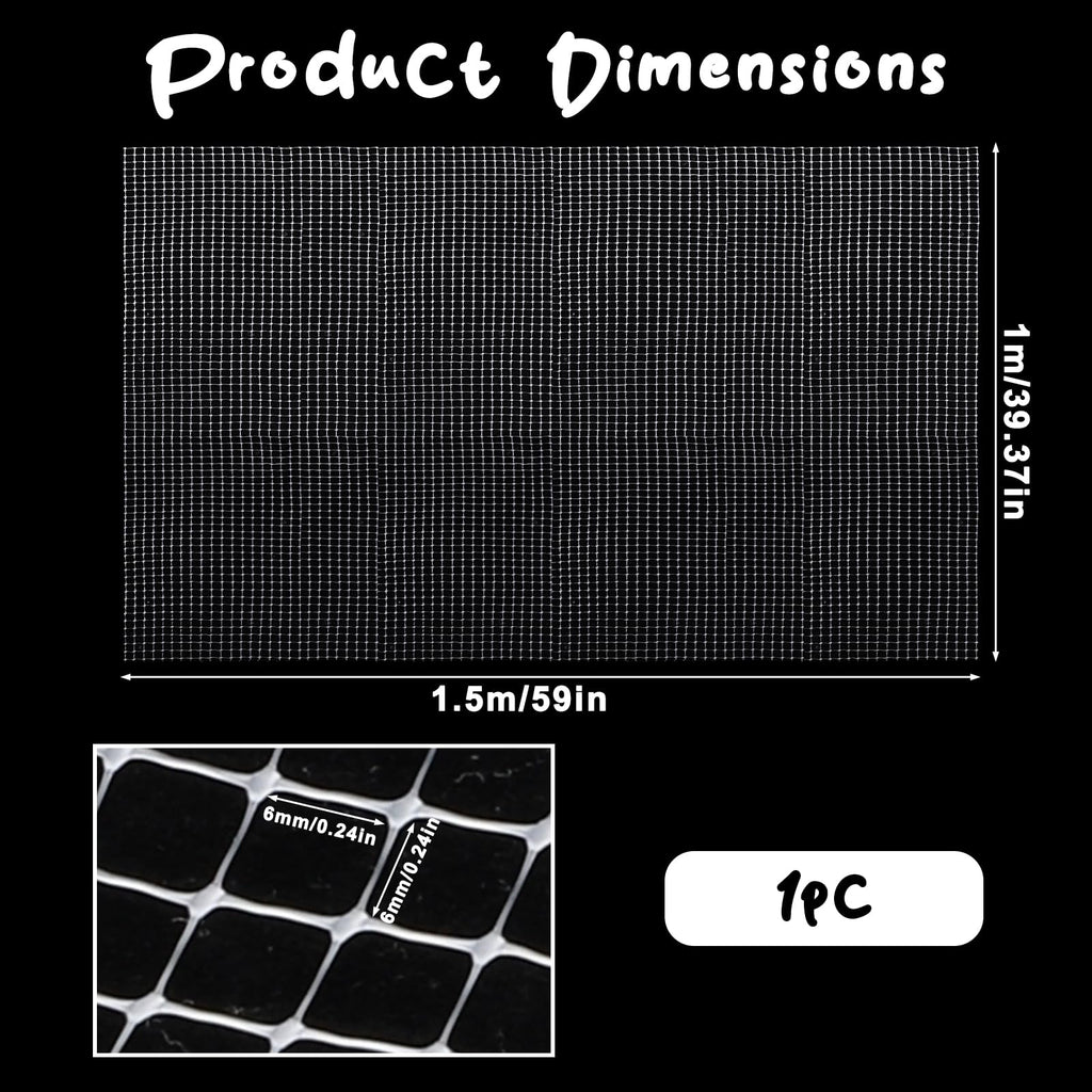 Mesh Netting Aquarium Lid 3.3 x 5 Feet Fish Tank Cover W19404