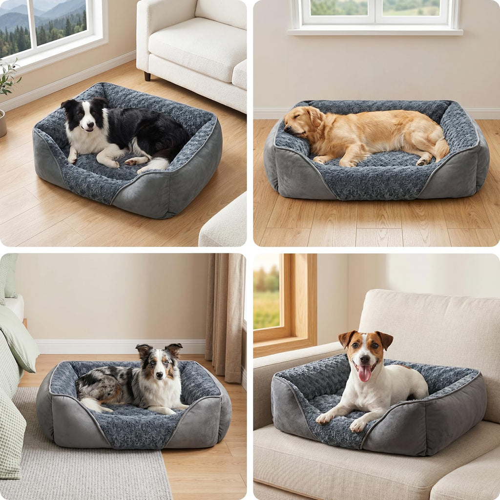 Washable Orthopedic Dog Bed with Anti-Slip Bottom W21524
