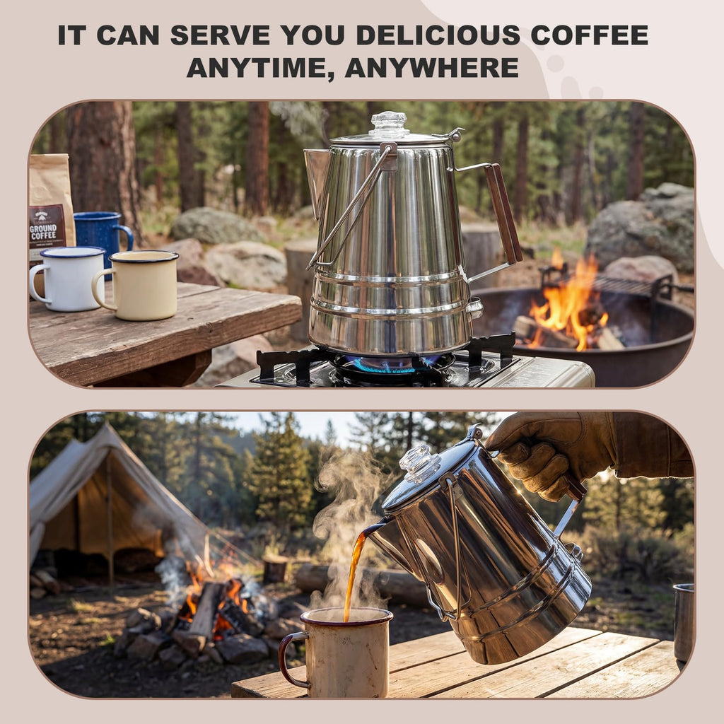28 Cup Stainless Steel Percolator Coffee Pot B438316