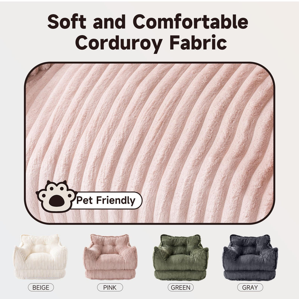 2 in 1 Folding Sofa Bed Pink A3558