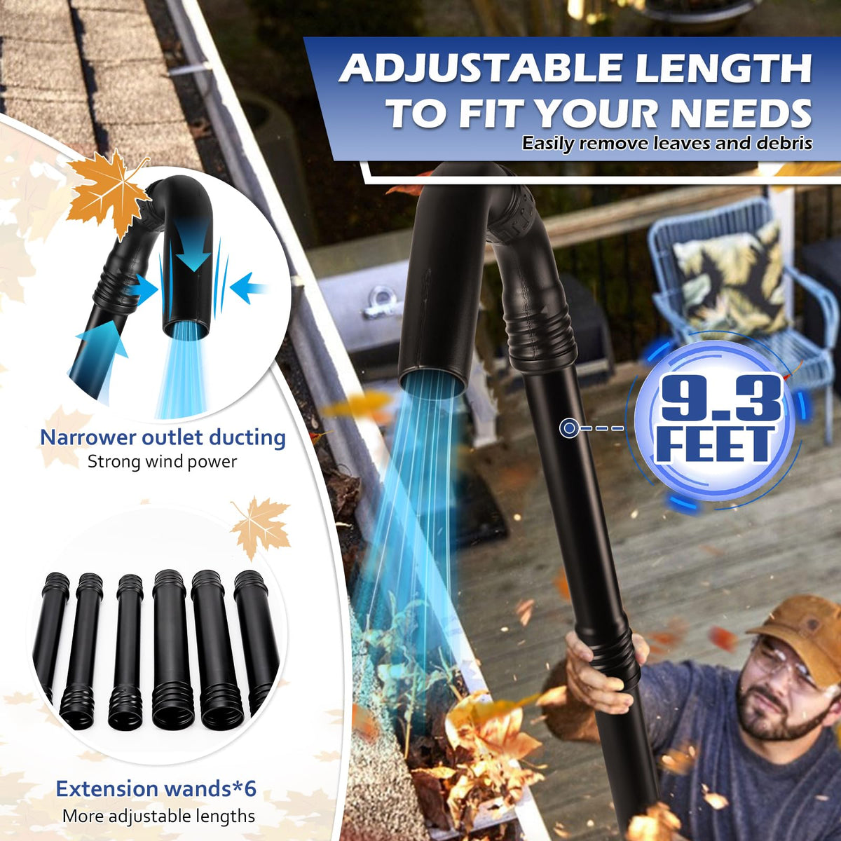 Universal Gutter Cleaning Tools for Leaf Blowers S24889