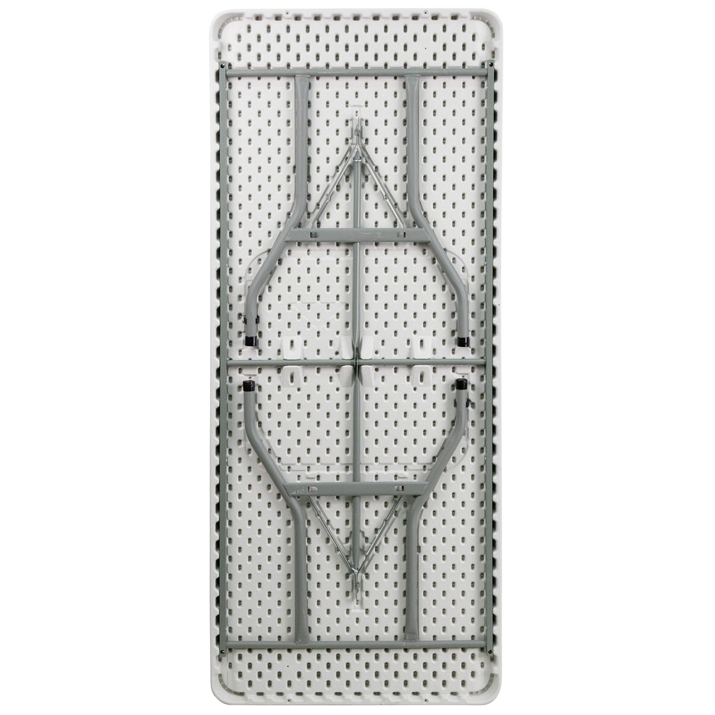 6-Foot Granite White Plastic Folding Table C766914