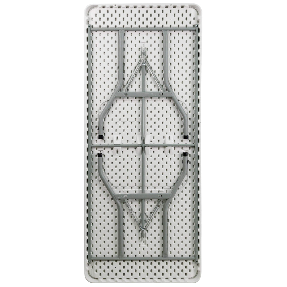 6-Foot Granite White Plastic Folding Table C766914