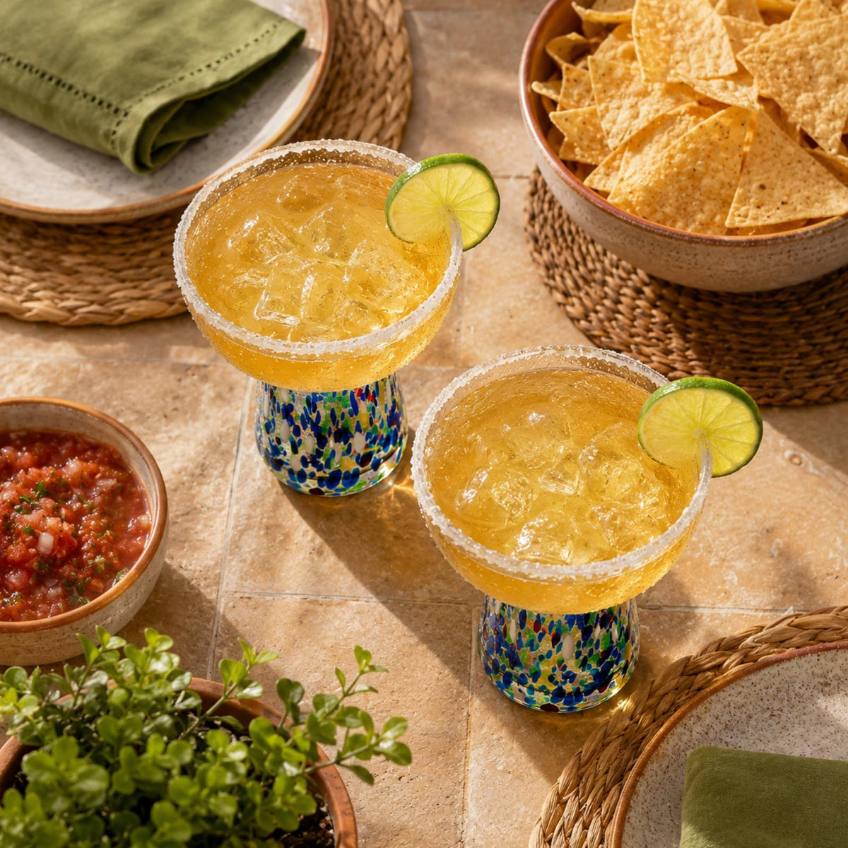 Stemless Margarita Glasses Set of 4 J208