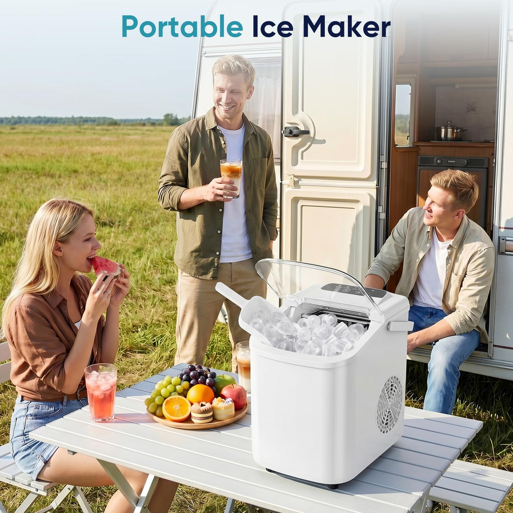 Countertop Ice Maker with Portable Handle H601078