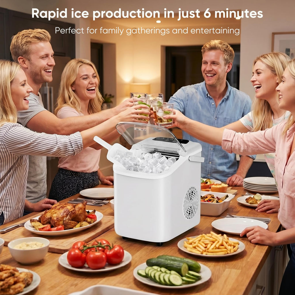 Countertop Ice Maker with Portable Handle H601078