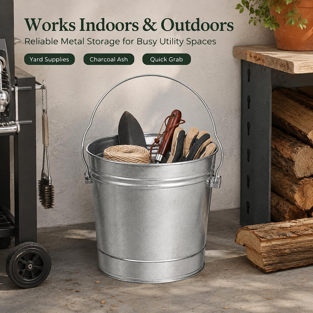 Galvanized Steel Airtight Storage Jar with Locking Lid G713044