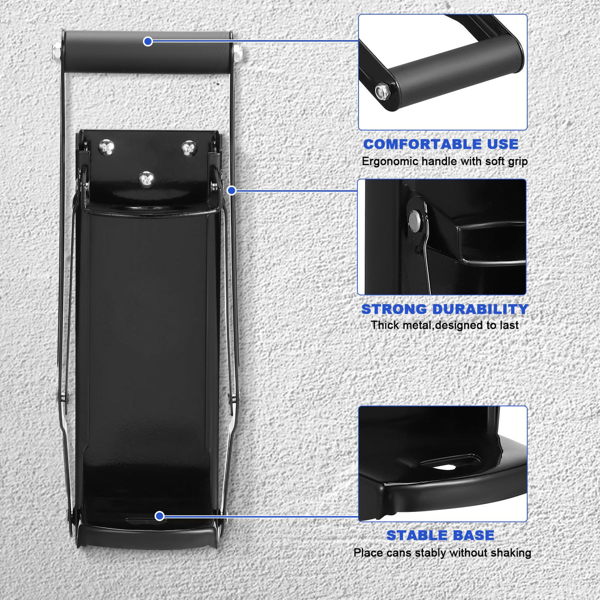Wall Mounted Stainless Steel Can Crusher A531