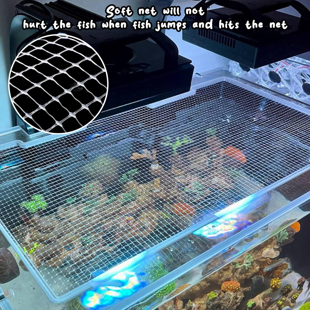 Mesh Netting Aquarium Lid 3.3 x 5 Feet Fish Tank Cover W19404