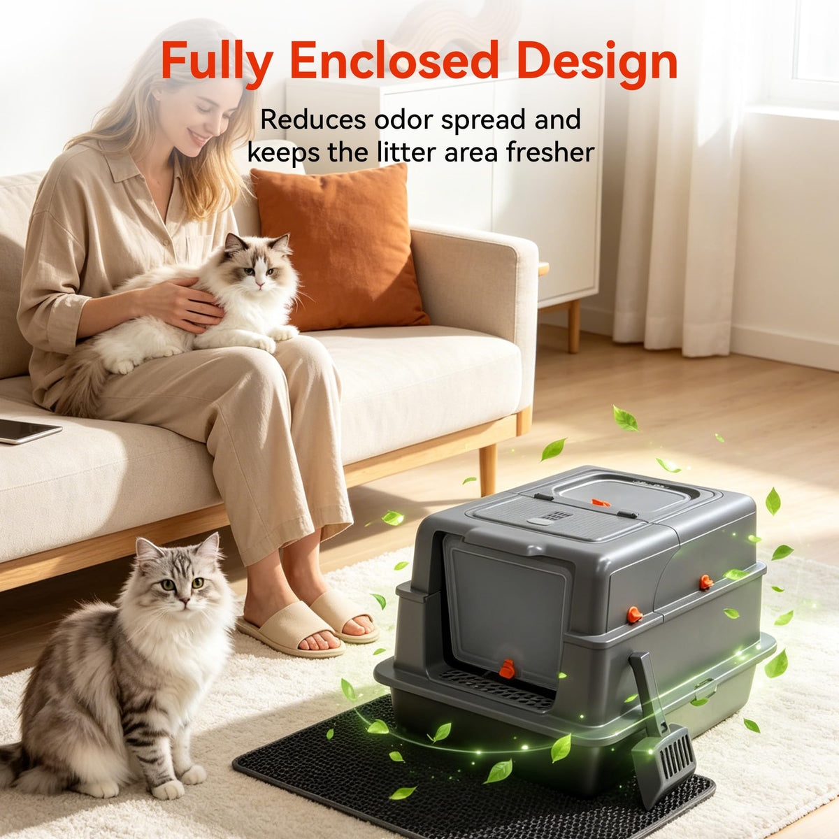 2 Pack XXXL Stainless Steel Litter Box with Lid X404