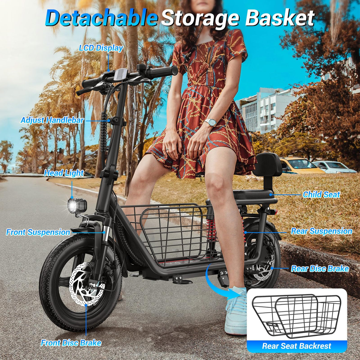 Electric Scooter with Seat K6012