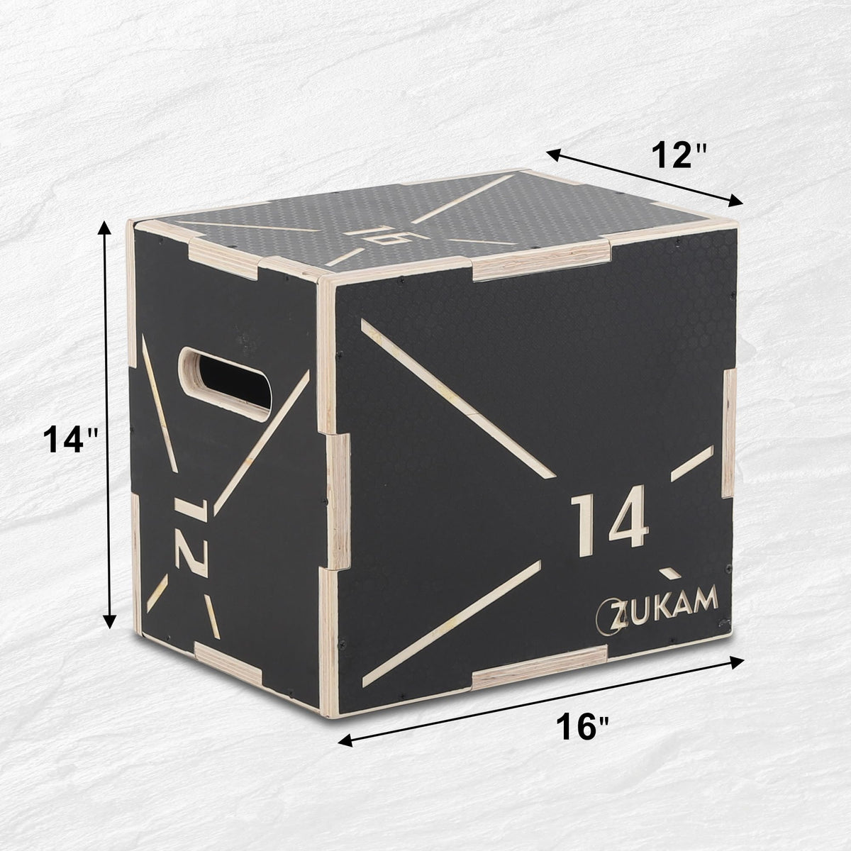 Non-Slip Wood Plyometric Jump Box O94799