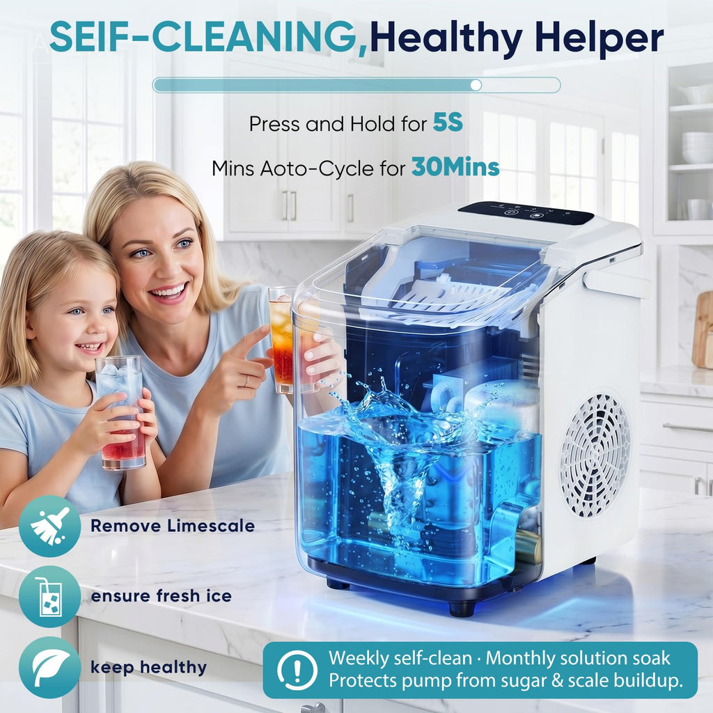 Countertop Ice Maker with Portable Handle H601078