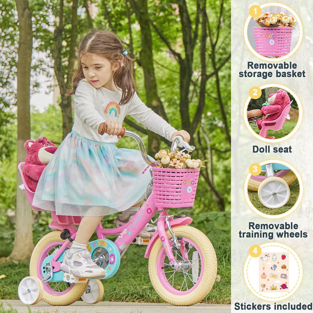12-20 Inch Kids Bike with Training Wheels O110