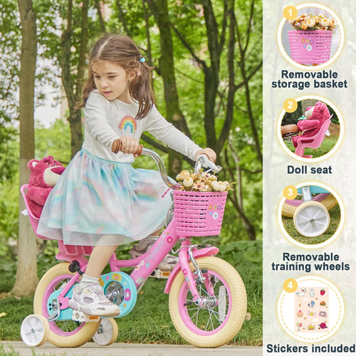 12-20 Inch Kids Bike with Training Wheels O110
