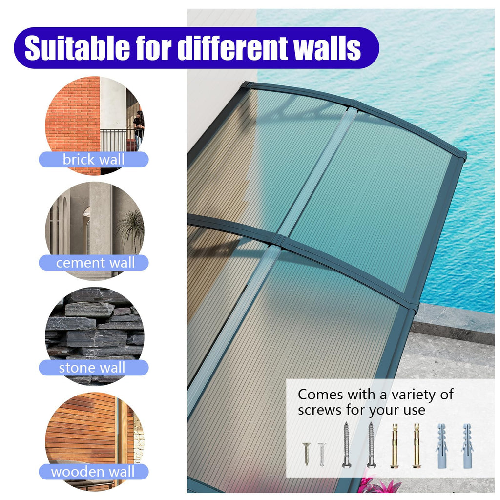 32x48'' Polycarbonate Door Awning A860